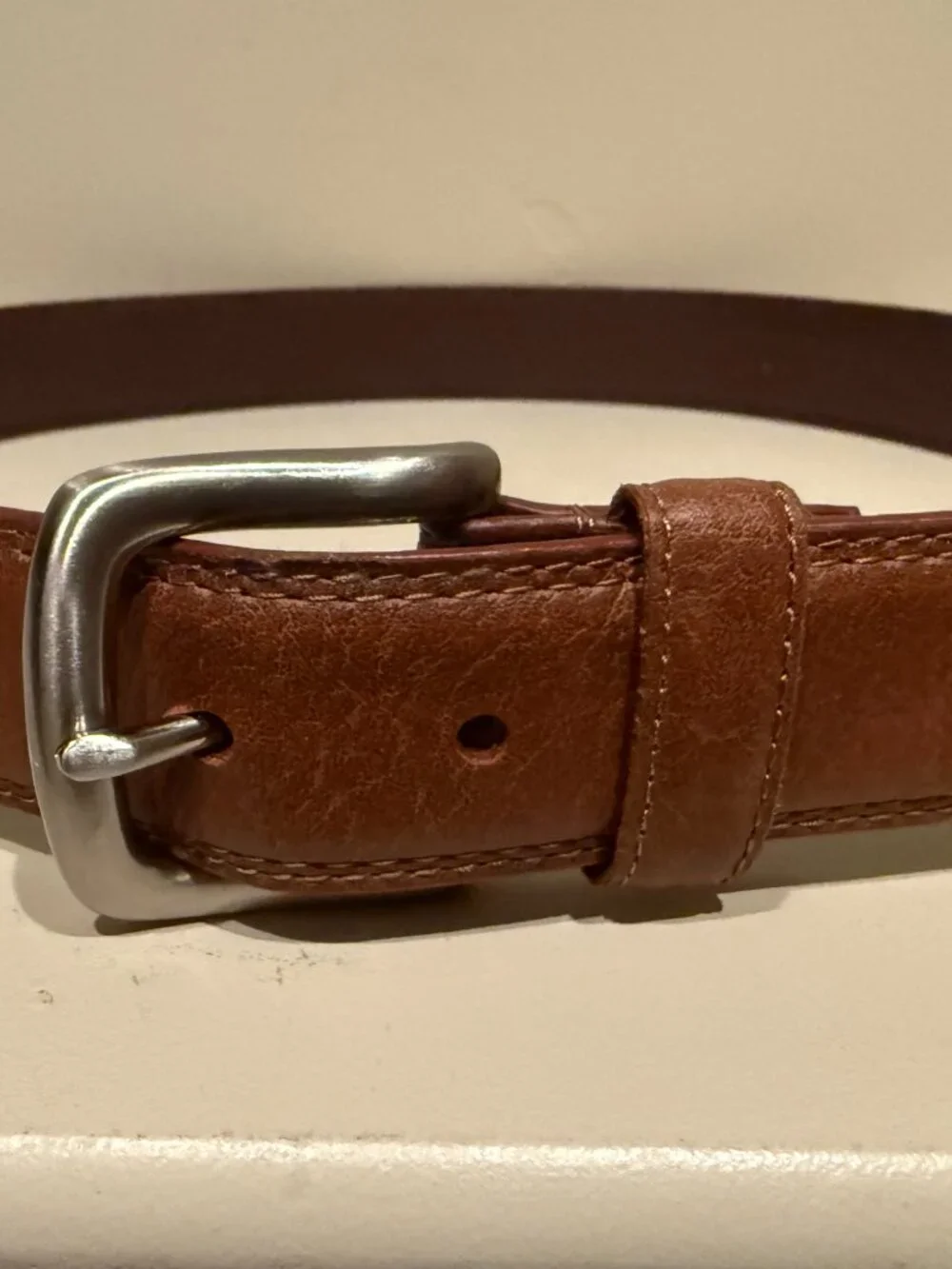Izod Brown Leather Belt Size 36